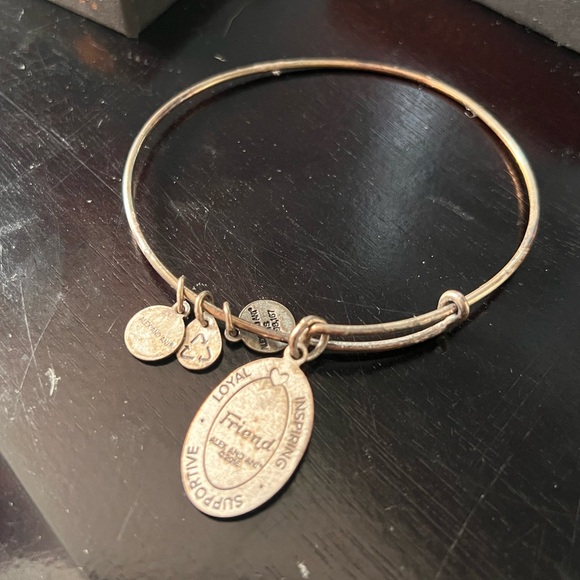 Alex and Ani Silver ‘Friend’  Bangle Bracelet - Picture 3 of 4